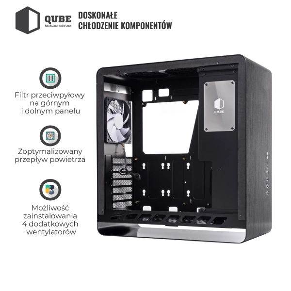 Obudowa QUBE HAWK Black (QBX4A_WBNU3) cena - zdjęcie 13