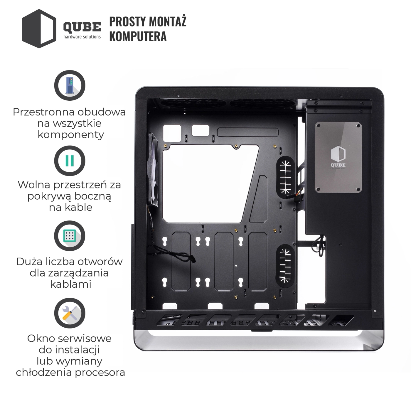 Obudowa QUBE HAWK Black (QBX4A_WBNU3) cena - zdjęcie 14