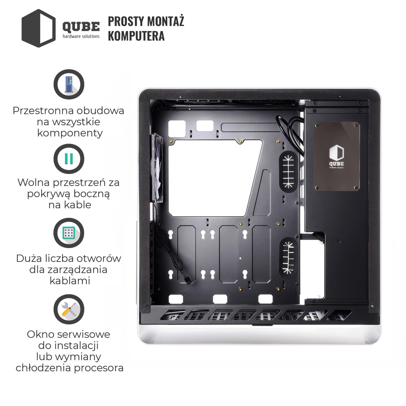 Obudowa QUBE HAWK Silver (QBX4A_WSNU3) cena - zdjęcie 9