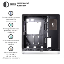 Obudowa QUBE HAWK Silver (QBX4A_WSNU3) cena - zdjęcie 9