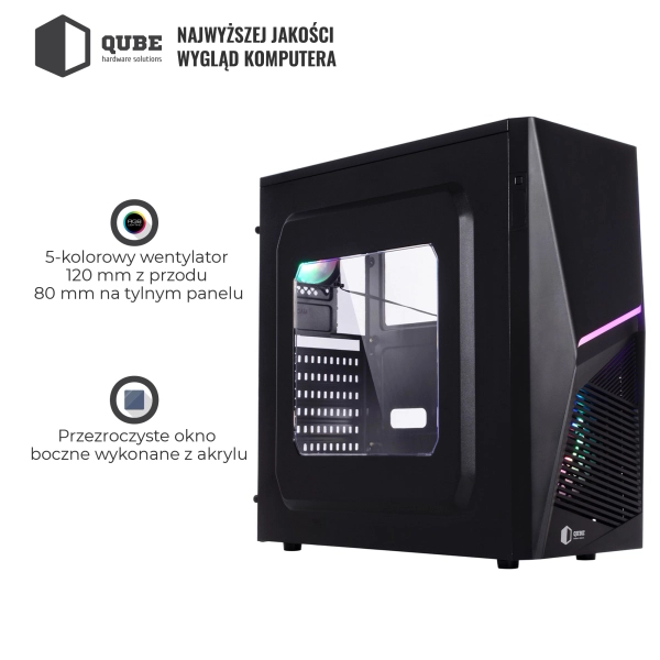 Obudowa QUBE FLASH Black (FLASH_W3NU3) cena - zdjęcie 12