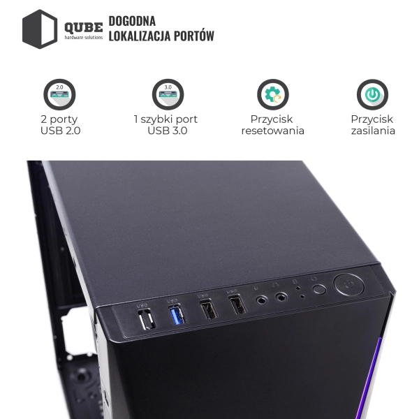 Obudowa QUBE FLASH Black (FLASH_W3NU3) cena - zdjęcie 14