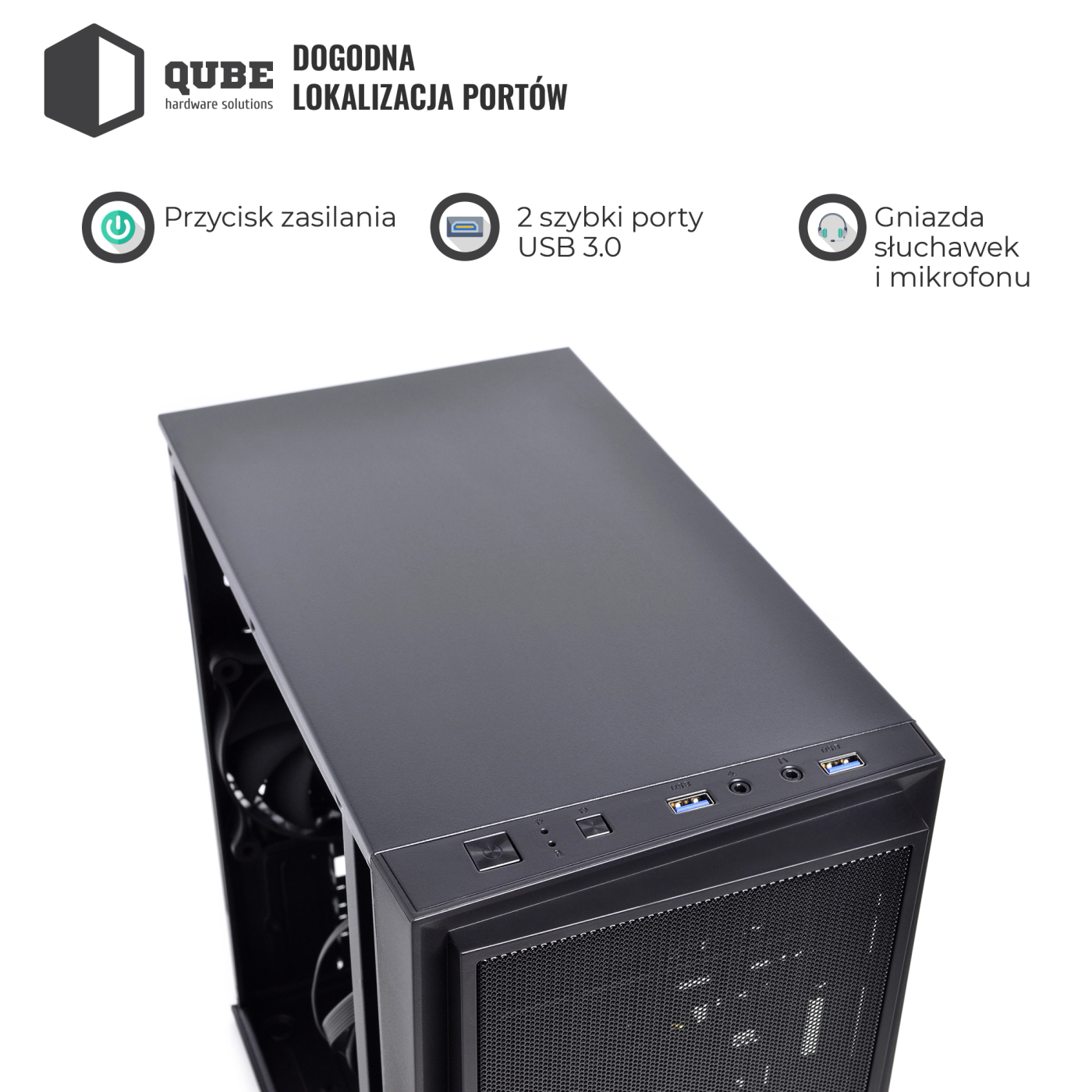 Obudowa QUBE QBC01 (QBC01_MBNU3) cena - zdjęcie 10