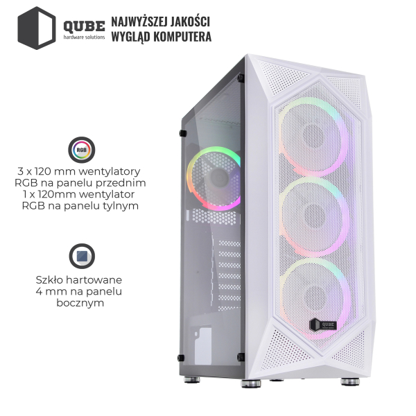 Obudowa QUBE SNOW (SNOW_FMMU3) cena - zdjęcie 7