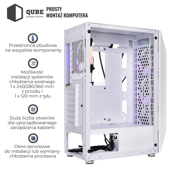 Obudowa QUBE SNOW (SNOW_FMMU3) cena - zdjęcie 8