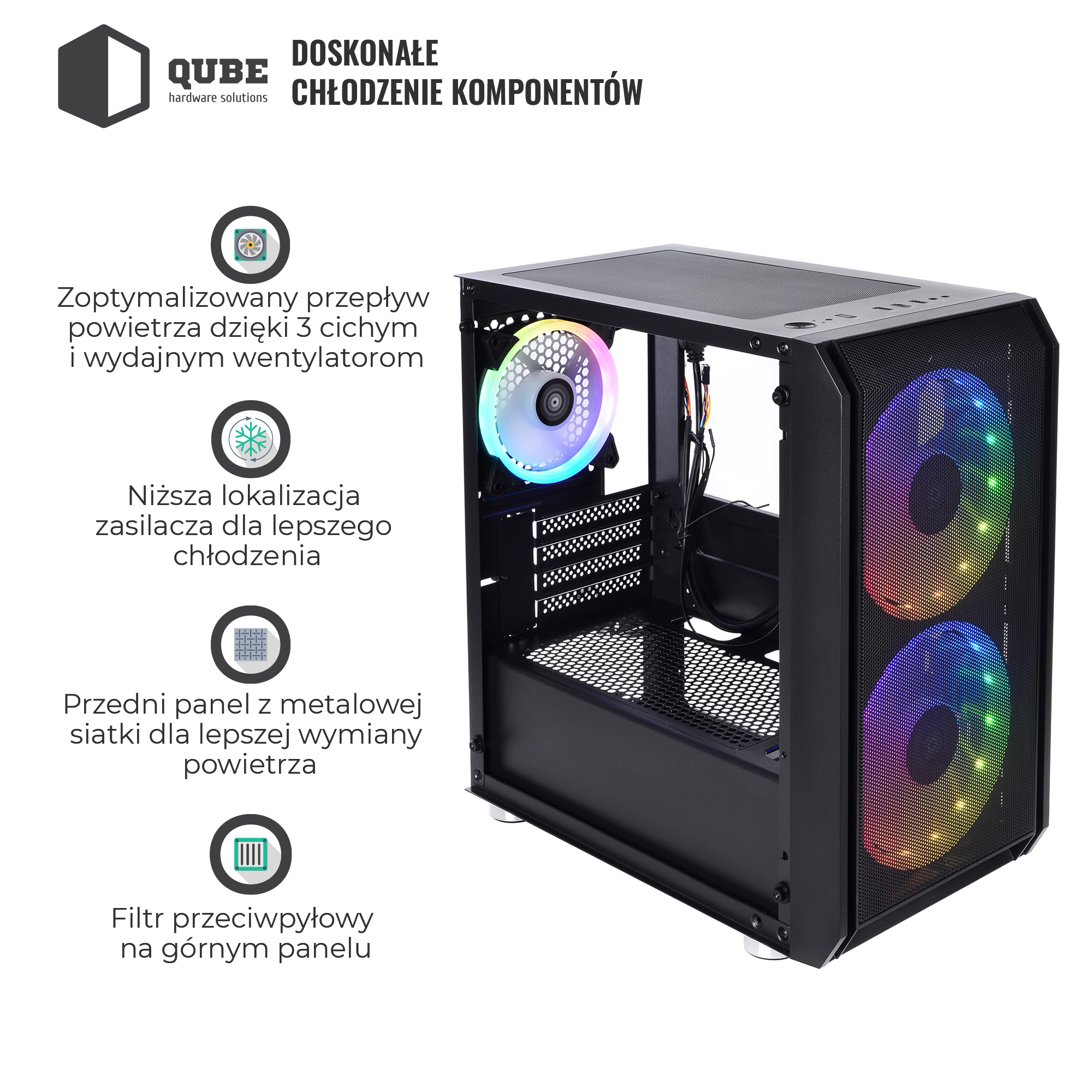 Obudowa QUBE NEPTUNE mini (QB08N_FC5U3) cena - zdjęcie 2