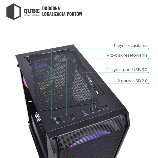 Obudowa QUBE NEPTUNE mini (QB08N_FC5U3) cena - zdjęcie 3