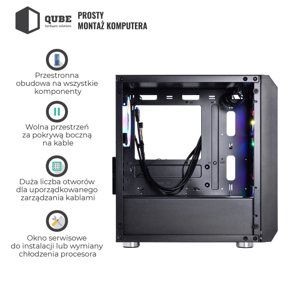 Obudowa QUBE NEPTUNE mini (QB08N_FC5U3) cena - zdjęcie 4