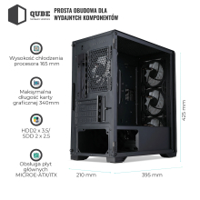 Obudowa QUBE MESH no PSU (MESH_FMNU3) cena - zdjęcie 7