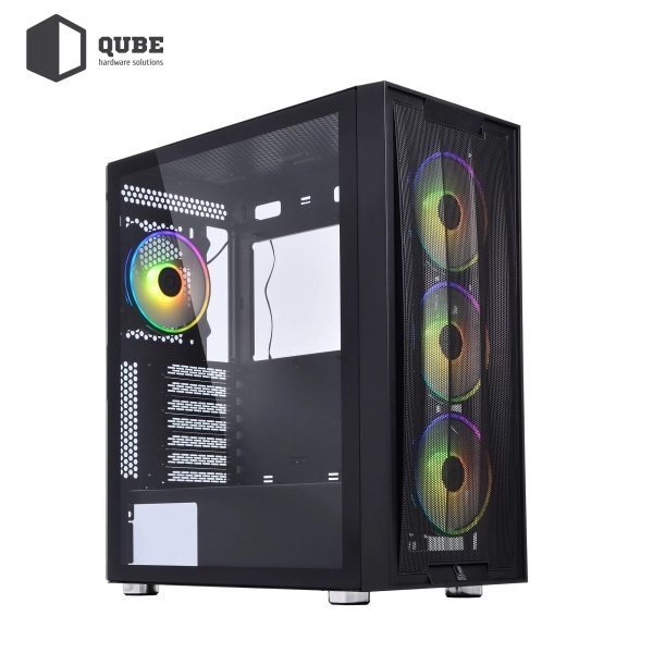 Obudowa QUBE GALAXY RGB Black (GALAXY_FCNU3) cena - zdjęcie 1