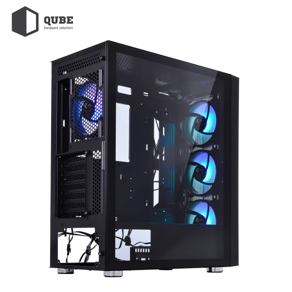 Obudowa QUBE GALAXY RGB Black (GALAXY_FCNU3) cena - zdjęcie 2