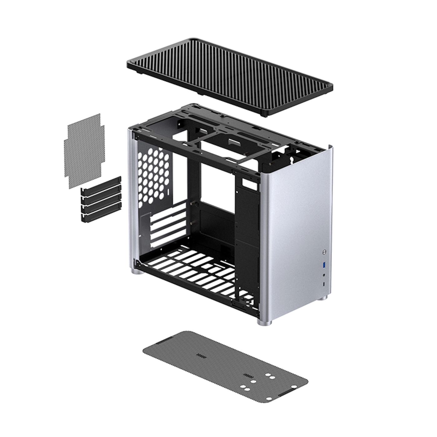 Obudowa JONSBO D30 Aluminum Silver cena - zdjęcie 10