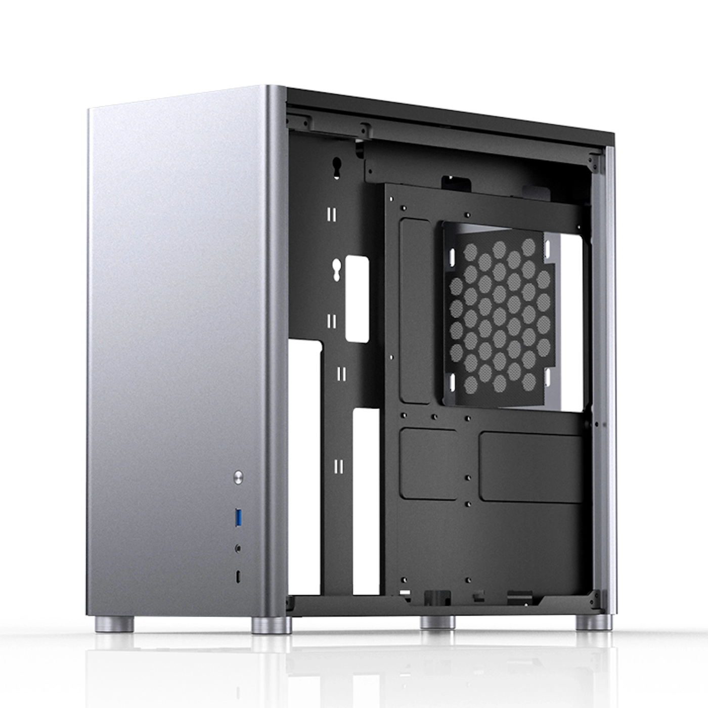 Obudowa JONSBO D40 Aluminum Silver cena - zdjęcie 4