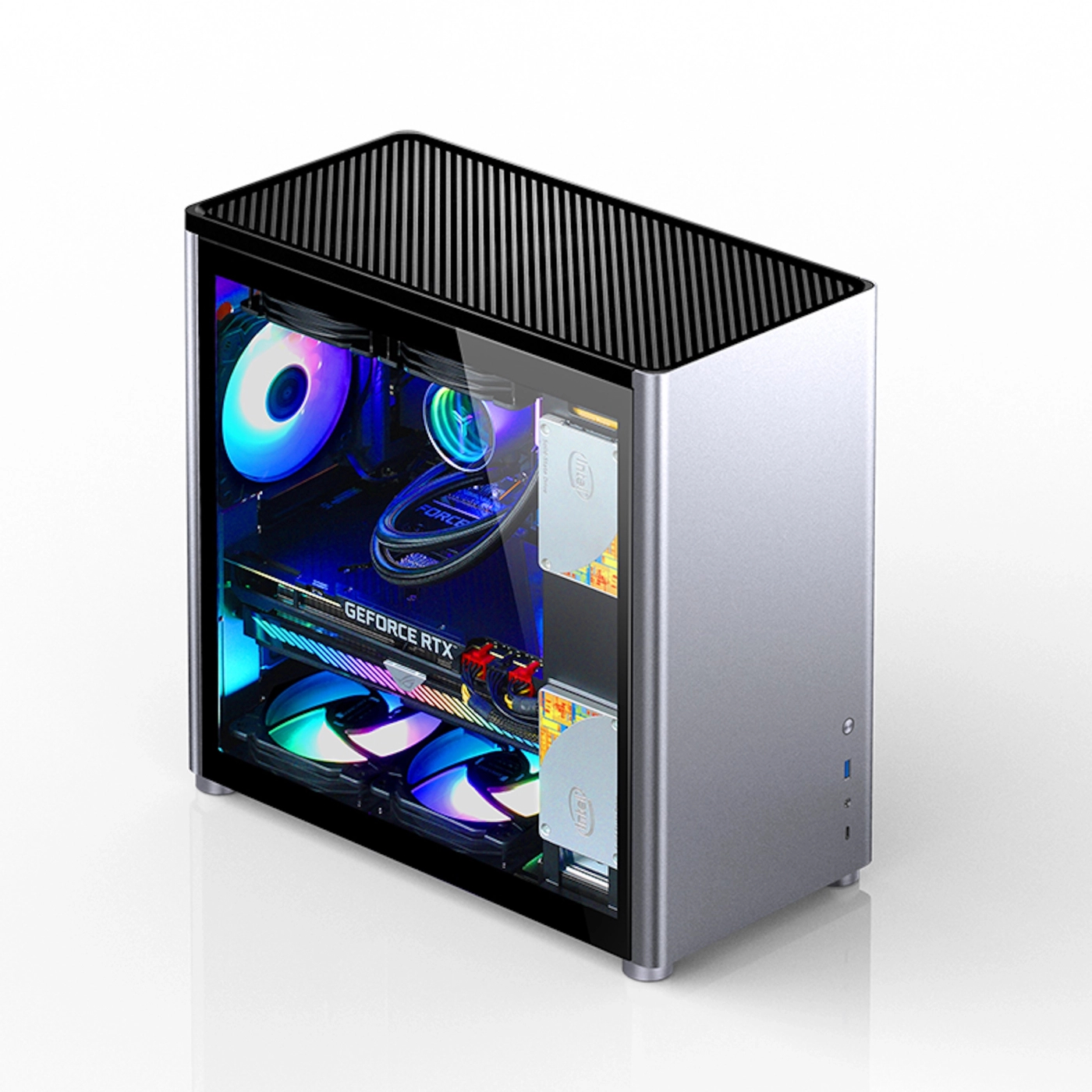 Obudowa JONSBO D40 Aluminum Silver cena - zdjęcie 7