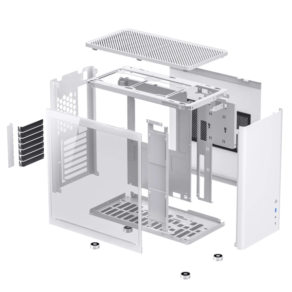 Obudowa JONSBO D40 Aluminum White cena - zdjęcie 9