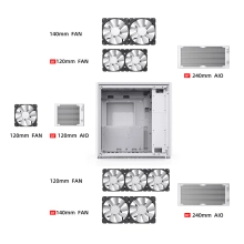 Obudowa JONSBO D40 Aluminum White cena - zdjęcie 12