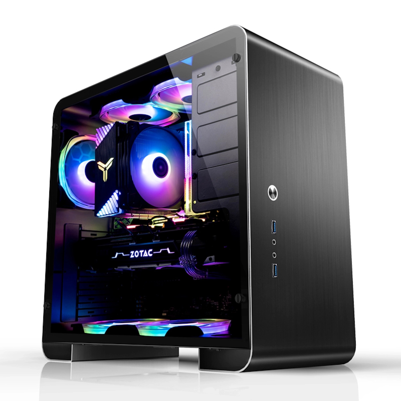 Obudowa JONSBO U4 PLUS Aluminium Black cena - zdjęcie 1