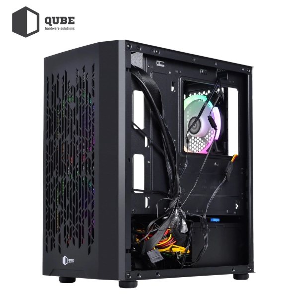 Obudowa QUBE BLOCK 500W Black (BLOCK_F5MU3) cena - zdjęcie 3