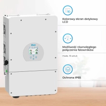 Falownik hybrydowy DEYE SUN-8K-SG01LP1 cena - zdjęcie 2
