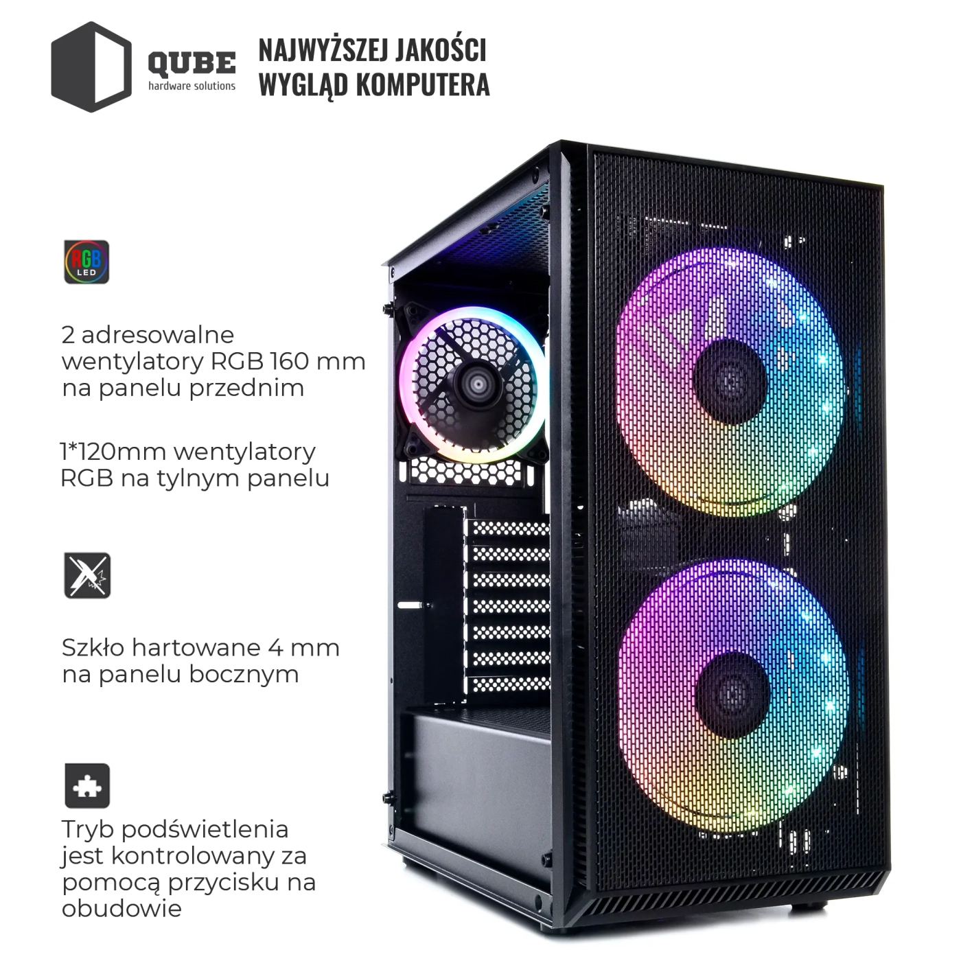 Obudowa QUBE NEPTUNE (QB07N_FCNU3) cena - zdjęcie 1