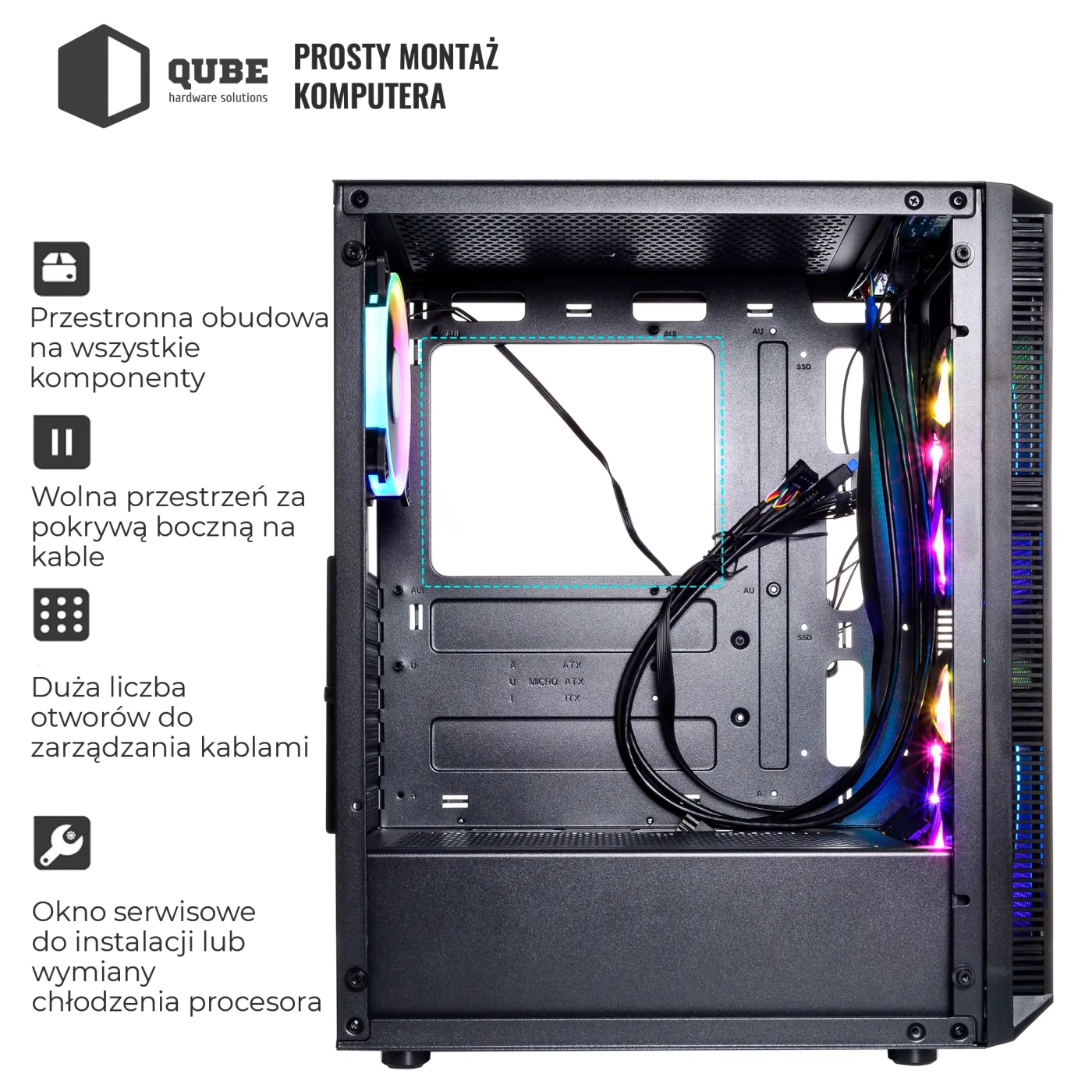 Obudowa QUBE NEPTUNE (QB07N_FCNU3) cena - zdjęcie 4