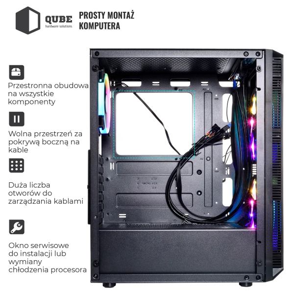 Obudowa QUBE NEPTUNE (QB07N_FCNU3) cena - zdjęcie 4