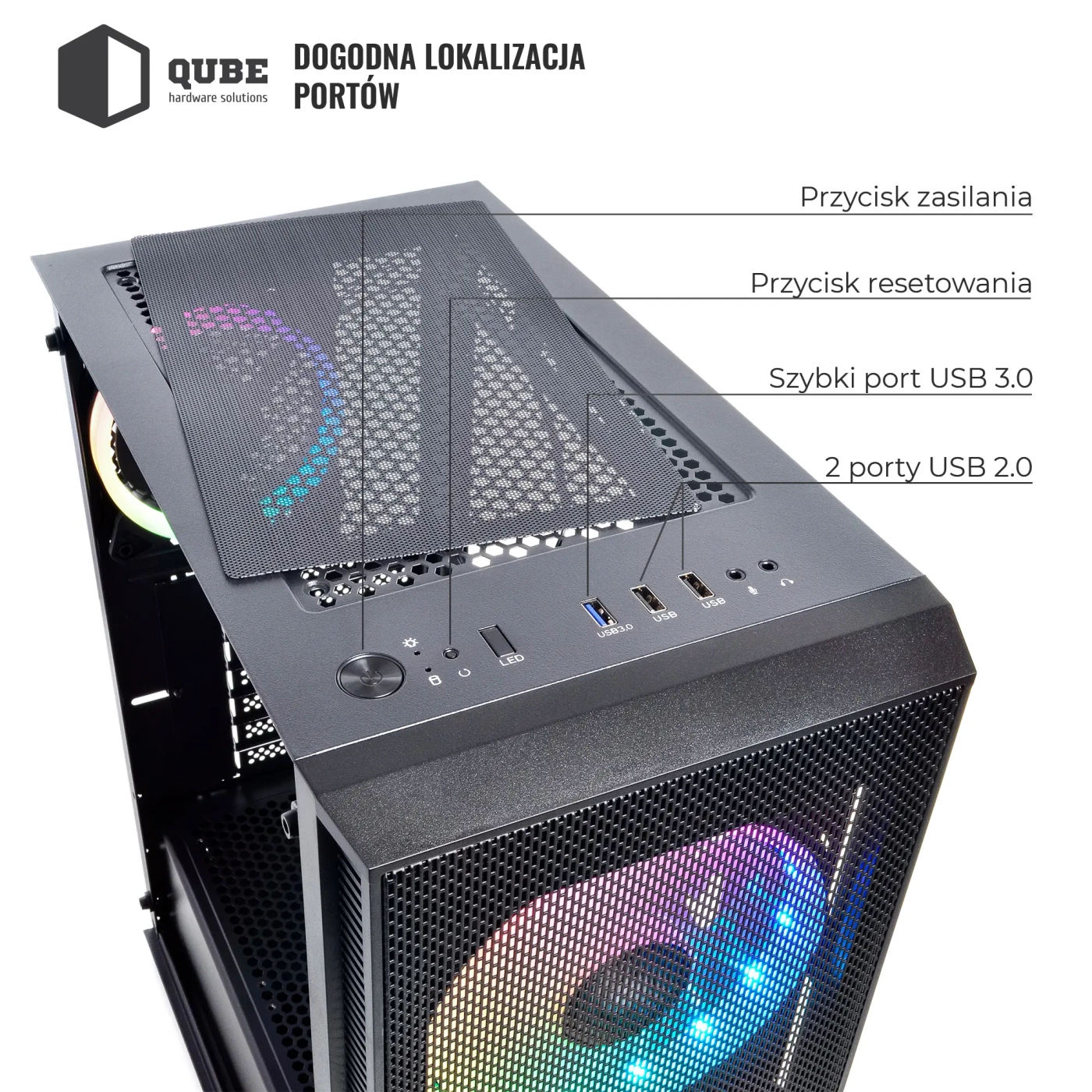 Obudowa QUBE NEPTUNE (QB07N_FCNU3) cena - zdjęcie 5