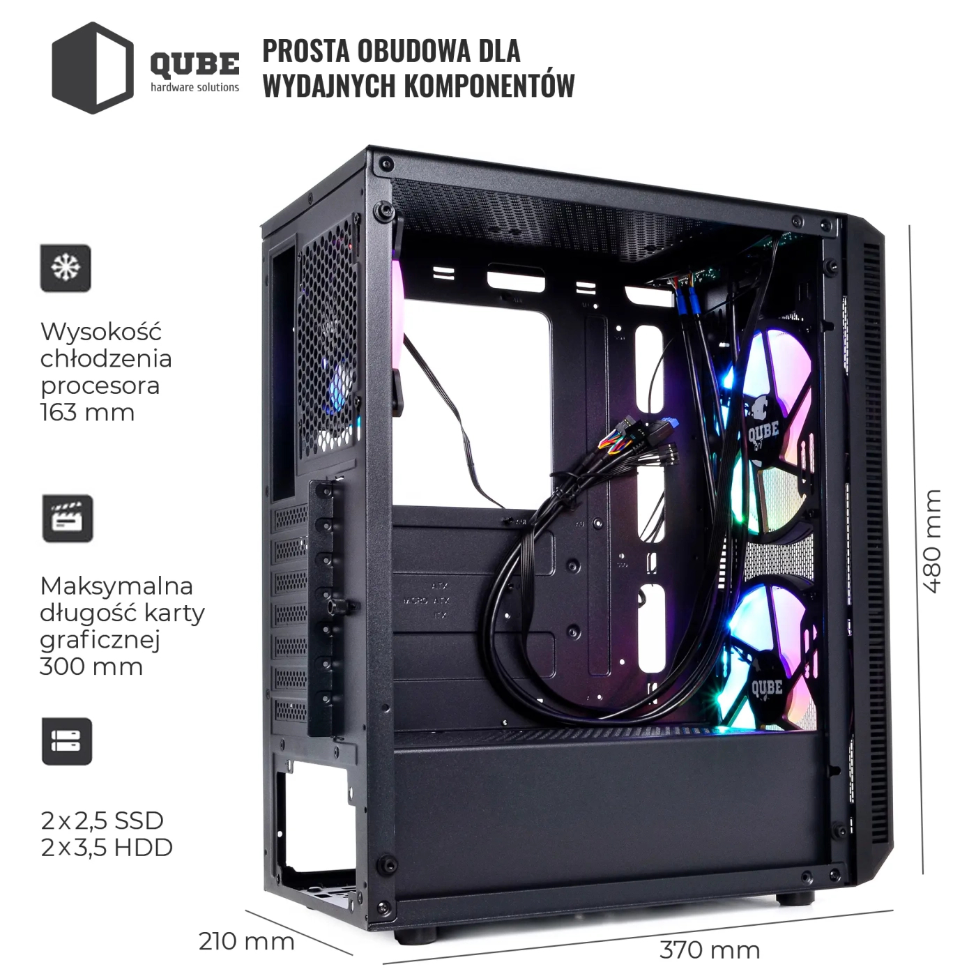 Obudowa QUBE NEPTUNE (QB07N_FCNU3) cena - zdjęcie 10