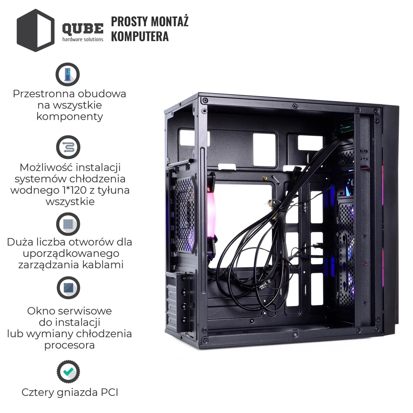 Obudowa QUBE QBC01 (QBC01_FCNU3) cena - zdjęcie 3