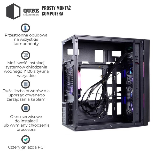 Obudowa QUBE QBC01 (QBC01_FCNU3) cena - zdjęcie 3
