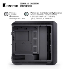 Obudowa JONSBO D500 Black cena - zdjęcie 2