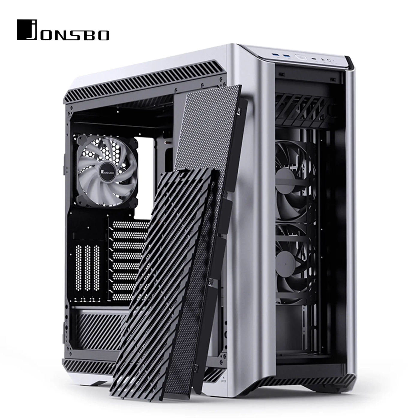 Obudowa JONSBO D500 Silver cena - zdjęcie 6