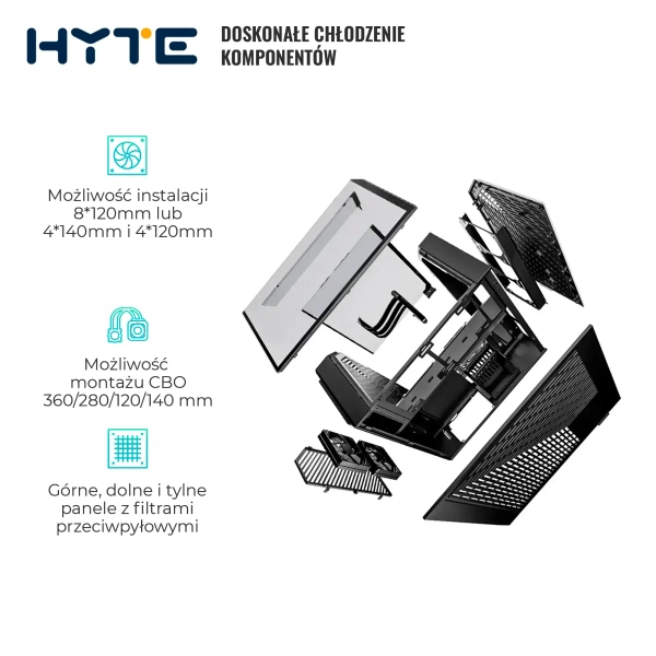 Obudowa Hyte Y60 Black (CS-HYTE-Y60-B) cena - zdjęcie 4