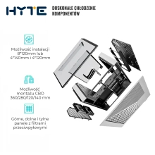 Obudowa Hyte Y60 Black-White (CS-HYTE-Y60-BW) cena - zdjęcie 4