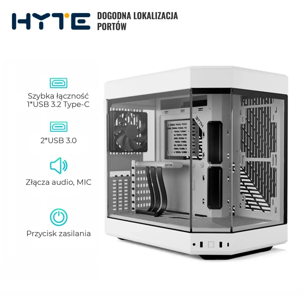 Obudowa Hyte Y60 White (CS-HYTE-Y60-WW) cena - zdjęcie 1