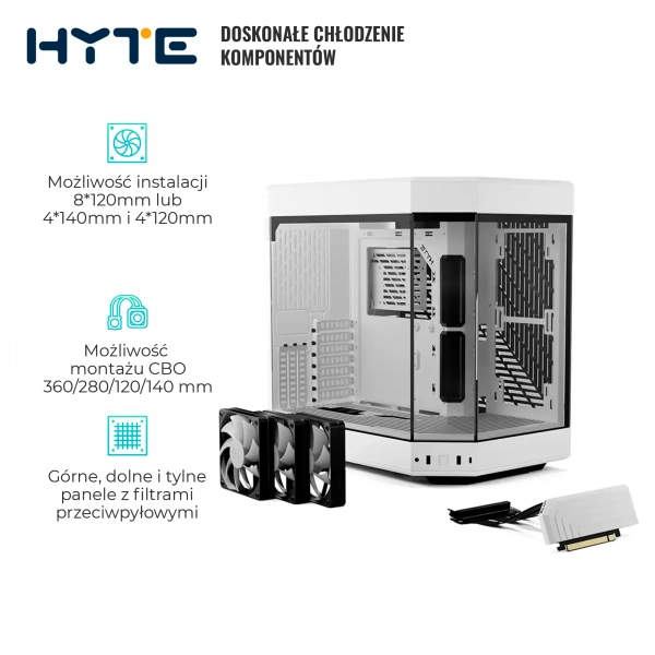 Obudowa Hyte Y60 White (CS-HYTE-Y60-WW) cena - zdjęcie 4