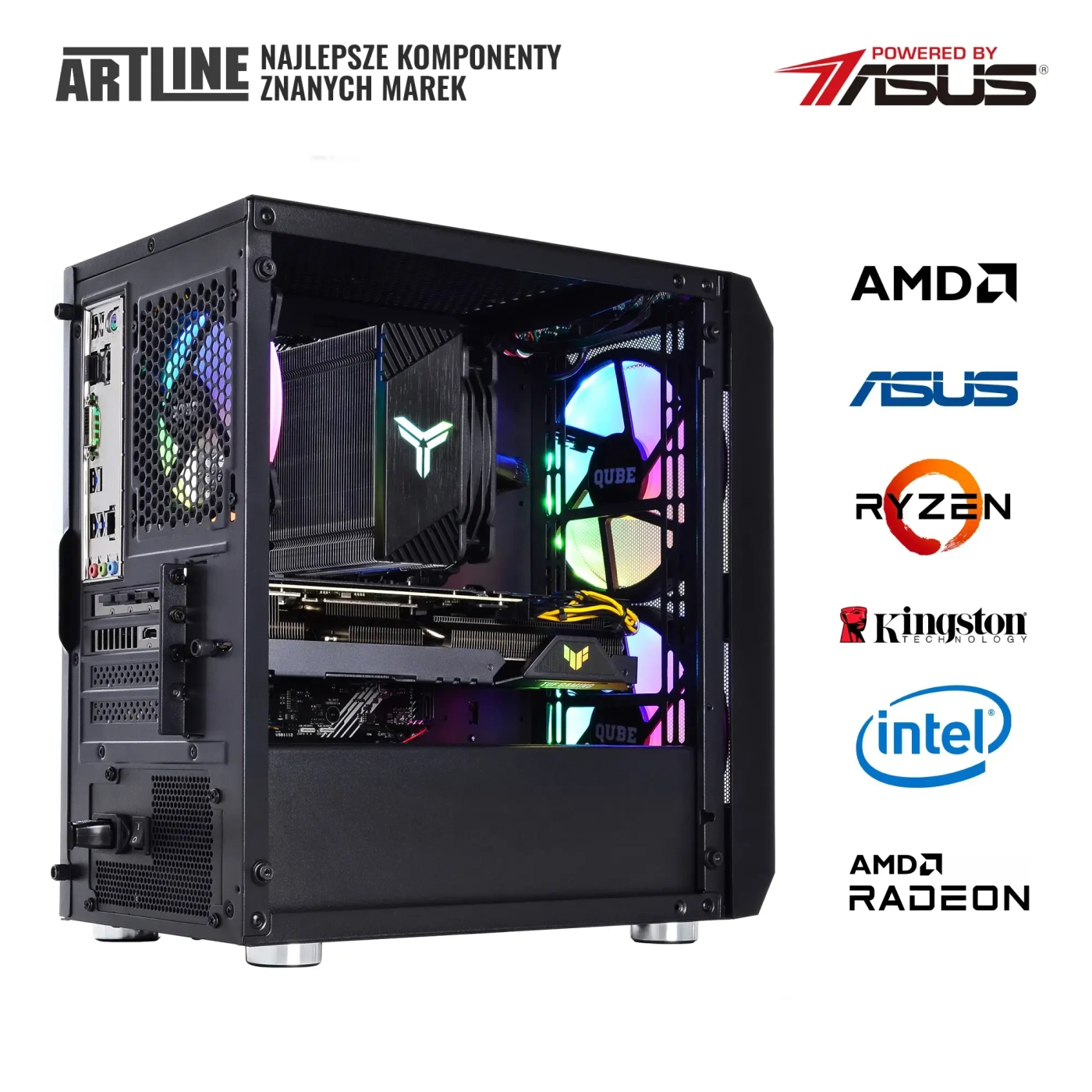Komputer gamingowy ARTLINE Gaming X56 i5 11400F RX 6600 XT 8GB NM1642Win cena - zdjęcie 8
