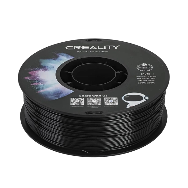 Filament ABS do drukarki 3D CREALITY 1kg, 1.75mm, Czarny (3301020035) cena - zdjęcie 3