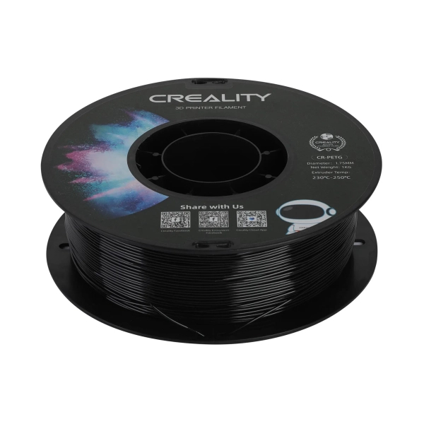 Filament PETG do drukarki 3D CREALITY 1kg, 1.75mm, Czarny (3301030035) cena - zdjęcie 1