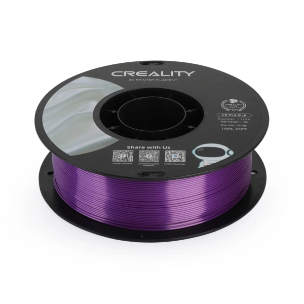 Filament PLA do drukarki 3D CREALITY Jedwabisty blask 1kg, 1.75mm, Fioletowy (3301120005) cena - zdjęcie 4