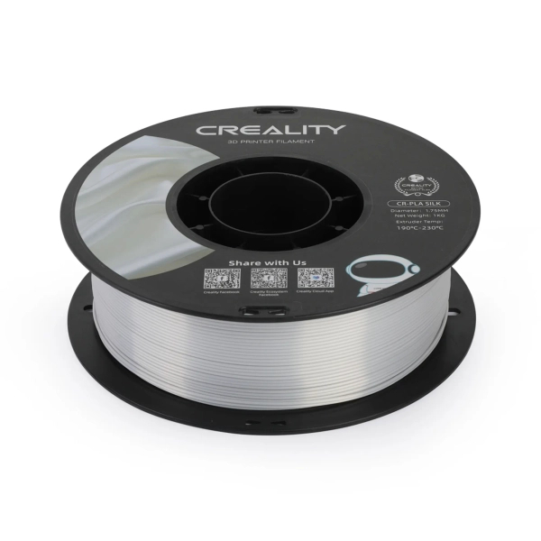 Filament PLA do drukarki 3D CREALITY Jedwabisty blask 1kg, 1.75mm, Srebrny (3301120007) cena - zdjęcie 3