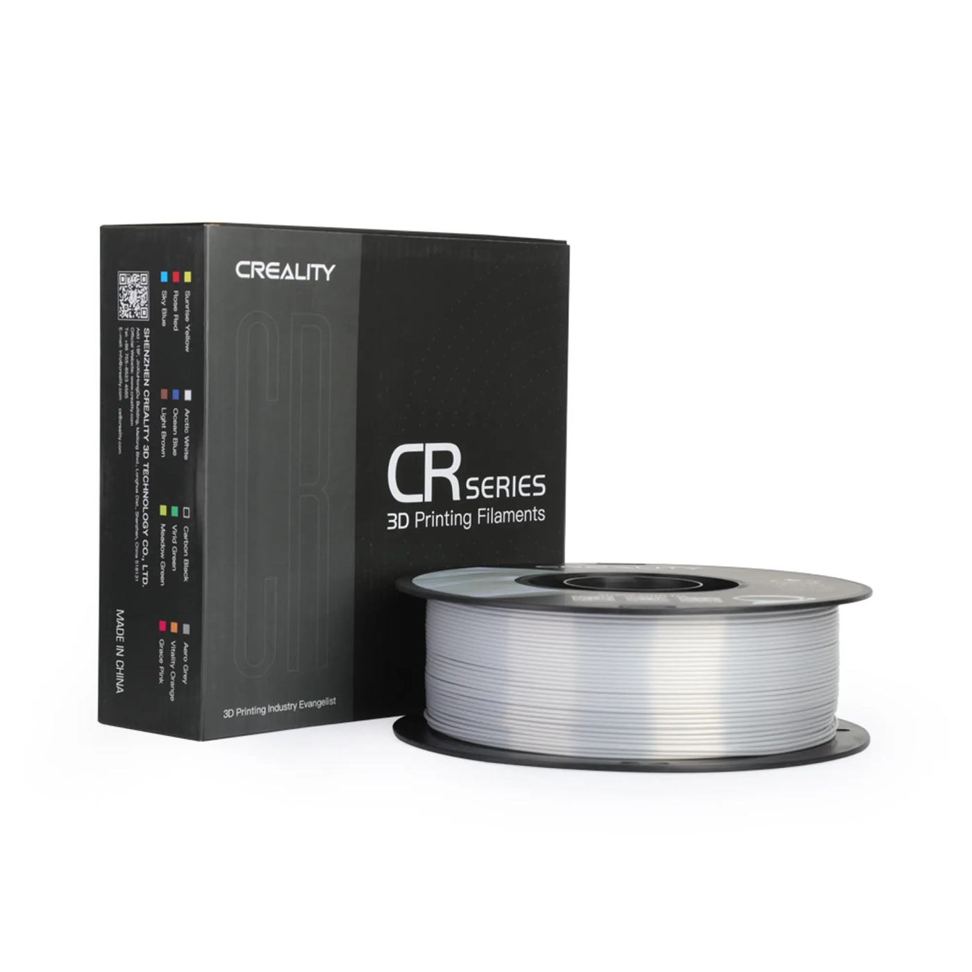 Filament PLA do drukarki 3D CREALITY Jedwabisty blask 1kg, 1.75mm, Srebrny (3301120007) cena - zdjęcie 5