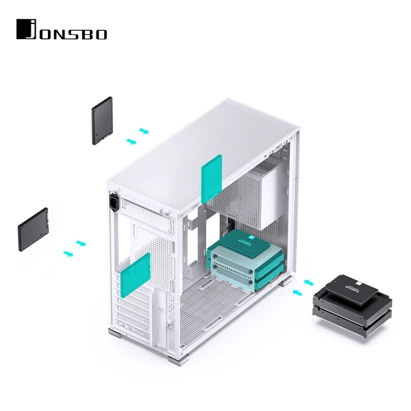 Obudowa JONSBO D41 MESH White cena - zdjęcie 10