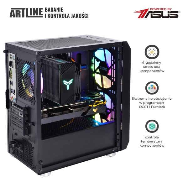 Komputer gamingowy ARTLINE Gaming X57 i5 12400F RTX 3060 Ti 8GB NM3242Win cena - zdjęcie 7