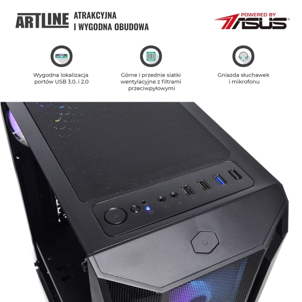 Komputer do domu ARTLINE Home H55 i3 12100F GTX 1650 4GB B3164Win cena - zdjęcie 3