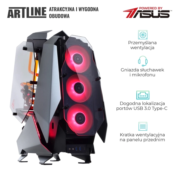 Komputer gamingowy ARTLINE MOD5 i9 14900KF RTX 4090 24GB MOD52T20Win (i913900KFRTX409024GM5121020w) cena - zdjęcie 6