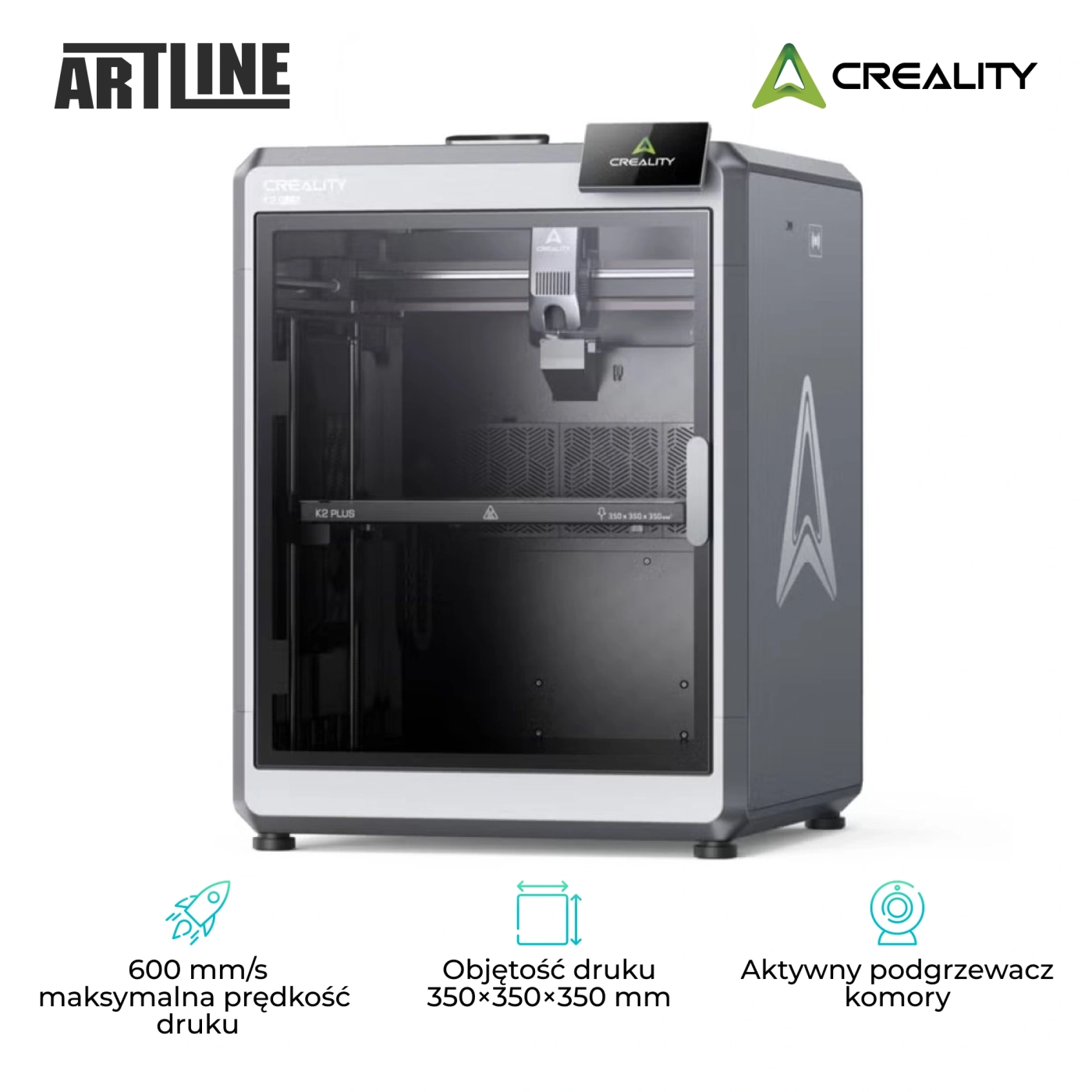 Drukarka 3D Creality K2 Plus cena - zdjęcie 1