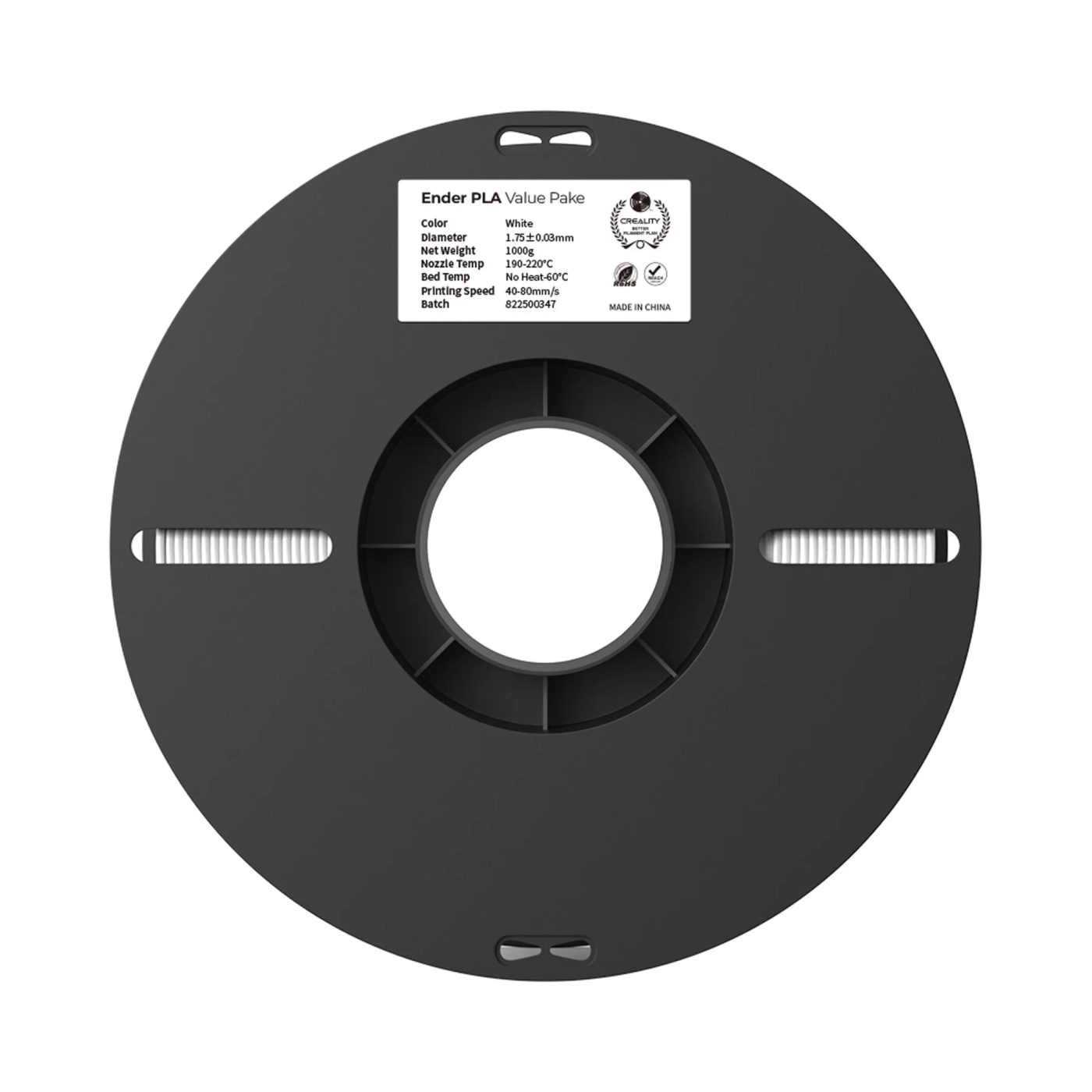 Filament PLA do drukarki 3D CREALITY 2x1kg, 1.75mm, czarno-biały cena - zdjęcie 4