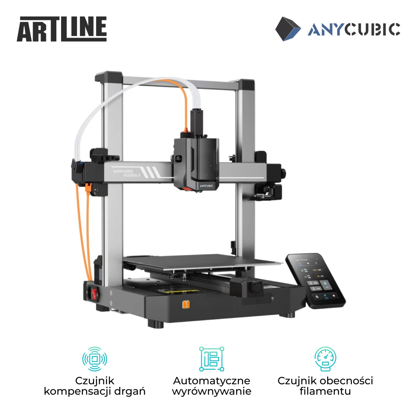 Drukarka 3D Anycubic Kobra 3 (KB30BK0A-O) cena - zdjęcie 2