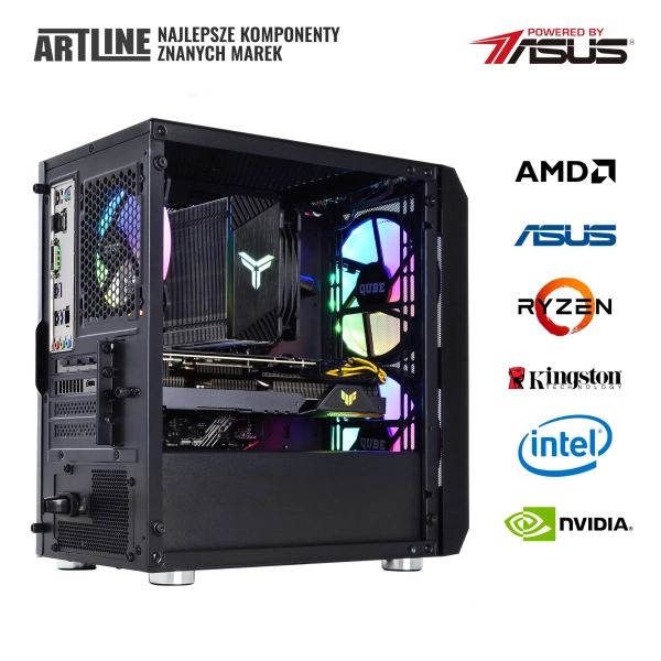 Komputer gamingowy ARTLINE Gaming X75 i7 13700F RTX 3060 12GB NM32102 cena - zdjęcie 8
